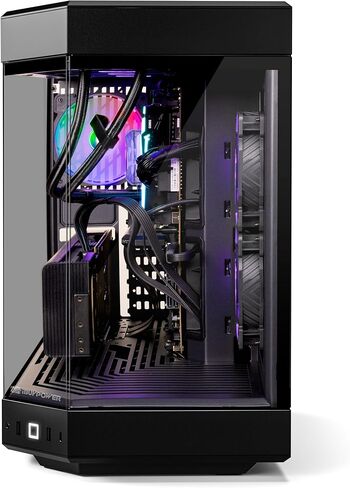 Ibuypower Y60 Black Gaming PC Computer Computer Intel Core I9 14900F CPU ، NVIDIA GEFORCE RTX 4060TI 8GB GPU ، 32GB DDR5 RGB 5200MHz RAM in Kuwait