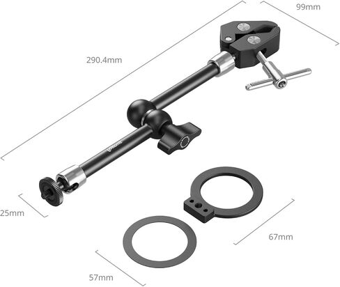 SmallRig Magic Arm Clamp w/1/4 "برغي ، حبل الهاتف لخاتم Magsafe & Magnetic Adapter ، ذراع سحرية متكاملة 11 بوصة لأجهزة iPhone ، لنظام Android ، لكاميرات العمل/LCD Monitor/LED - 5604 in Saudi Arabia
