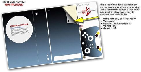 Wraptorskinz Skin Decal Vinyl Wrap متوافق مع وحدة التحكم S -Series S و Controller سلسة تتلاشى الأزرق الغبار الأسود (وحدة ألعاب غير متضمنة) in Saudi Arabia