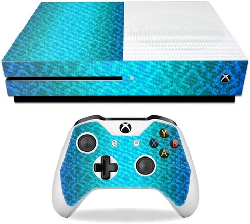 Mayyskins Carbon Carbon Skin for Microsoft Xbox One S - Purple Style | واقي ، دائم من ألياف الكربون المحكم | من السهل تطبيق الأنماط وإزالتها وتغييرها | صنع في الولايات المتحدة in Kuwait