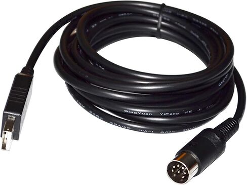 FT232RL USB إلى DIN 8 دبوس موصل الذكور RS232 محول كبل الاتصال المعلمة التسلسلية لكابل الانكسار إلى الكمبيوتر (5M) in Saudi Arabia