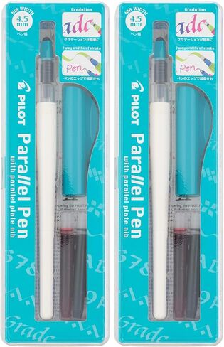 PILOT Parallel Calligraphy Pen Set, 3.8MM Nib with Black and Red Ink Cartridges (90052) in Kuwait