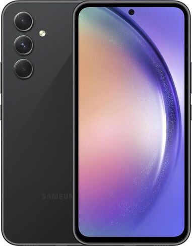 Samsung Galaxy A54 5G (128GB ، 6GB) 6.4 "120Hz AMOLED ، 50MP 4K Triple Camera ، 5G (Cricket Locked) A546U (أسود رائع) (متجدد) in Saudi Arabia