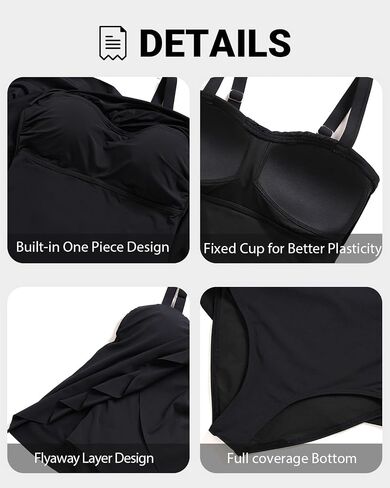 Tempt Me Women's One Piece Swimsuit Vintage Off Shoulder Ruffled Bathing Suits in Kuwait