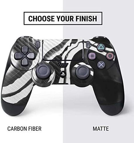 Skinit Decal Gaming Skin Compatible with PS4 Controller - Crystal Black Design in Saudi Arabia