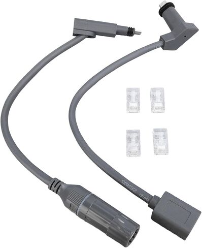2PCS SPX Plug to RJ45 Adapter, Male to Female Connector Easy Install Cable Extension Adapter for Gen 2 Dish Antenna and Router in Saudi Arabia