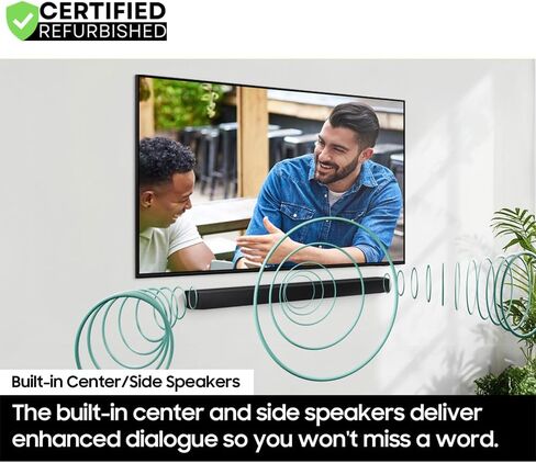 Samsung HW-B750D/ZA 5.1ch Soundbar with Dolby Virtual:X DTS 2024 (Renewed) Bundle with 2 YR CPS Enhanced Protection Pack in Saudi Arabia