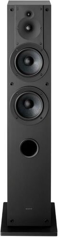 Sony SS-CS3M2 3-Way Floorstanding Single Speaker System with Hi-Res Audio with Super Tweeter (Black) and Accessories Bundle (4 Items) in Saudi Arabia