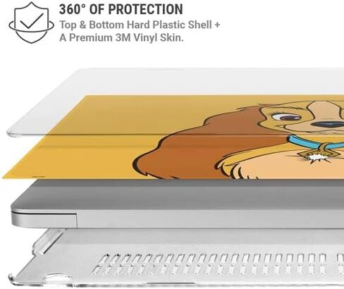 Skinit Laptop Case بالإضافة إلى الجلد المتوافق مع MacBook Pro 13in M1 (2021) - Disney Lady Lady و The Tramp Lady Portrait Design in Saudi Arabia
