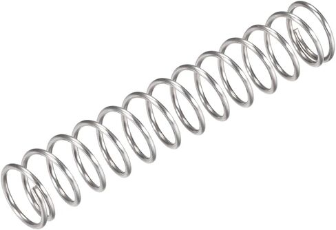 uxcell Compression Spring,304 Stainless Steel,18mm OD,1.6mm Wire Size,50mm Compressed Length,100mm Free Length,66.4N Load Capacity,Silver Tone,5pcs in Saudi Arabia