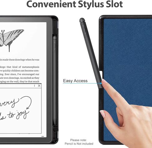 COBAK CASE for Kindle Scribe - جميع الغطاء الجلدي PU الجديد مع ميزة استيقاظ النوم التلقائي لـ Kindle Scribe 10.2 "2022 و 2024 تم إصداره مع حامل القلم in Saudi Arabia