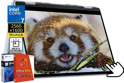 Dell Inspiron 14 7440 2-in-1 Touchscreen Business Laptop, Office Pro Lifetime, Intel 10-Core 7-150U, 14" FHD+ Display, 32 GB DDR5, 1 TB SSD, Wi-Fi 6E, Long Battery Life, Windows 11 Pro in Saudi Arabia