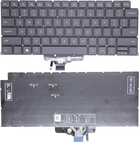 Wangpeng New Black US Laptop Keyboard لـ Dell Latitude 7340 7350 2-in-1 2024 P178G P179G لوحة المفاتيح in Kuwait