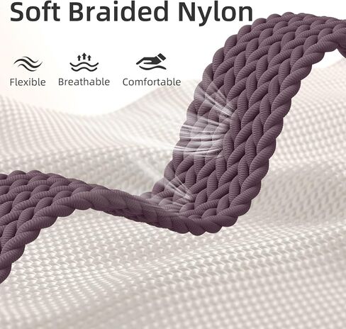 JKD Slim Braided Solo Loop Compatible for Apple Watch Band 38mm 40mm 41mm 42mm 44mm 45mm 46mm 49mm Women Men, Stretchy Durable Nylon Sport Strap for iWatch Series 10 9 8 7 6 5 4 3 2 SE Ultra 2, 2 Pack in Kuwait