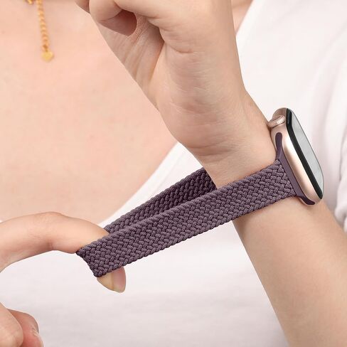 JKD Slim Braided Solo Loop Compatible for Apple Watch Band 38mm 40mm 41mm 42mm 44mm 45mm 46mm 49mm Women Men, Stretchy Durable Nylon Sport Strap for iWatch Series 10 9 8 7 6 5 4 3 2 SE Ultra 2, 2 Pack in Kuwait