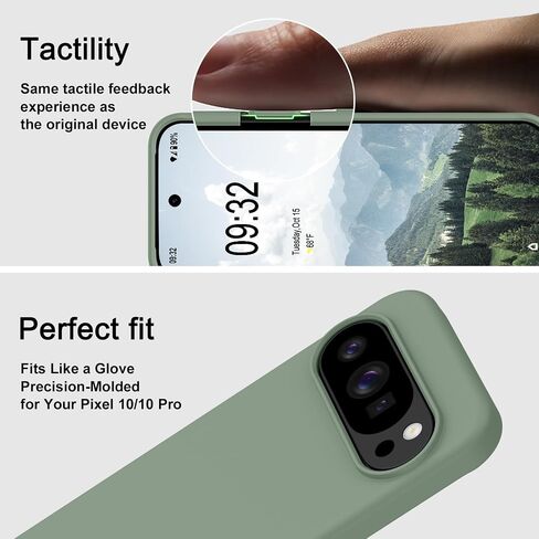 مصممة من أجل Pixel 10 Case/Pixel 10 Pro Case (2025) [قذيفة صلبة] [حماية من الدرجة العسكرية] غطاء نحيف 6.3 بوصة أخضر in Kuwait