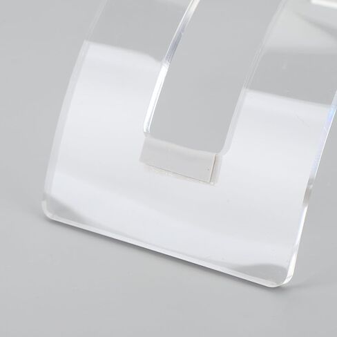 plplaaoo Acrylic Vertical Laptop Stand Adjustable Multi Angle Desktop Notebook Dock Space Saving Durable Office Workspace Accessory in Saudi Arabia