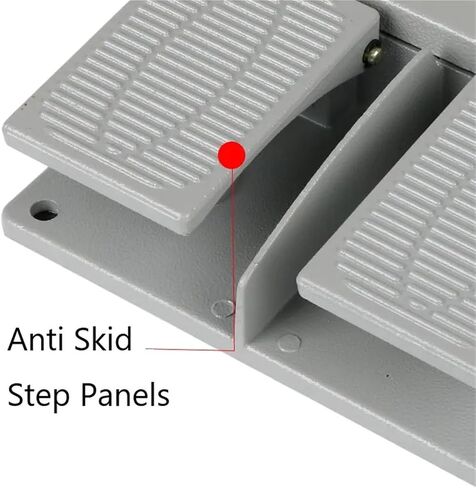 YDT-16 Double Foot Switch Silver Copper Contact Reset Latching Aluminum AC380V DC220V Foot Pedal Switches 10A(Reset Copper ct) in Saudi Arabia