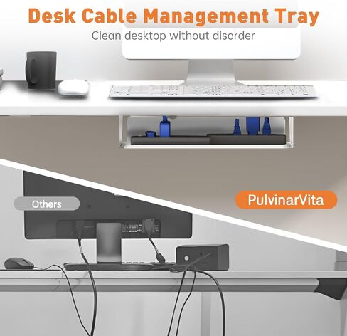 Dual Motor Standing Desk Frame 256 lbs Weight Capacity, Stand up Desk Frame Workstation, Electric Adjustable Legs, 3 Memory Height Settings, with Cable Management Tray, 2pcs Headphone Hook in Saudi Arabia