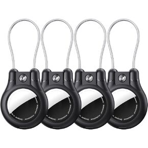 AirTag Holder 4 Pack,IPX8 Waterproof with Steel Cable Lock in Saudi Arabia