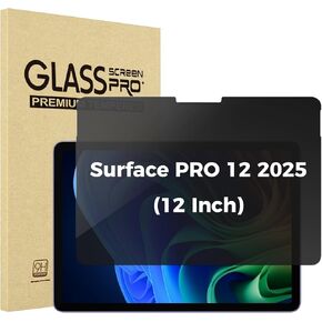 واقي شاشة الخصوصية Procase لـ Surface Pro 12 Inch 2025 ، واقي فيلم زجاجي مضاد للتجسس لـ 12 "Surface Pro 2025 إصدار in Kuwait