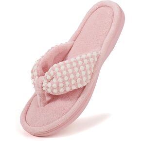 ULTRAIDEAS Women's Popcorn Flip Flop House Slipper with Memory Foam (Dark Pink,Size 11-12) in Kuwait