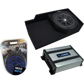 Kicker Comp C12 12" Sub Box with Amp Fits 88-98 GMC Sierra Extended Cab in Kuwait