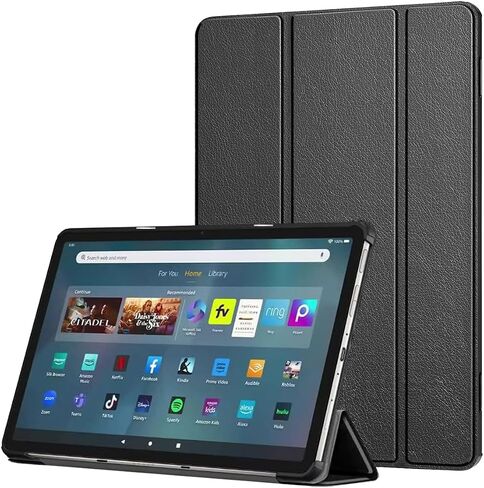 Amazon Fire Max 11 Tablet Case ، (الجيل الثالث عشر ، 2023 إصدارًا) ، غطاء حامل قابل للطي نحيف للنيران 11 ماكس مع النوم التلقائي/الاستيقاظ ، (غير متوافق مع جهاز iPad Samsung 11 Intablet) .black in Kuwait