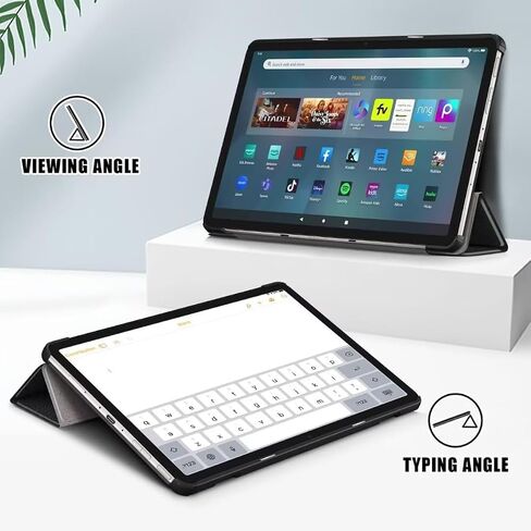 Amazon Fire Max 11 Tablet Case ، (الجيل الثالث عشر ، 2023 إصدارًا) ، غطاء حامل قابل للطي نحيف للنيران 11 ماكس مع النوم التلقائي/الاستيقاظ ، (غير متوافق مع جهاز iPad Samsung 11 Intablet) .black in Kuwait