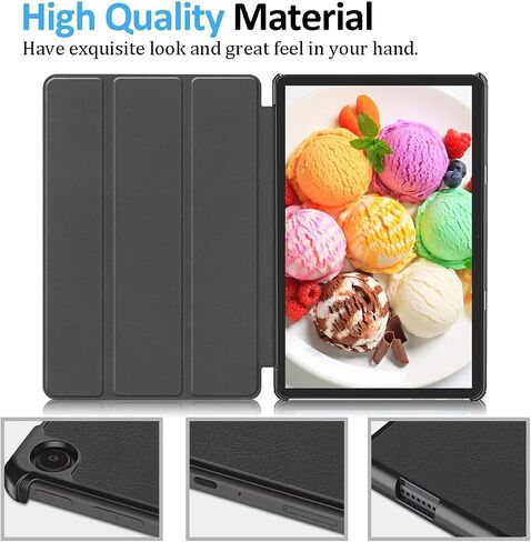 Amazon Fire Max 11 Tablet Case ، (الجيل الثالث عشر ، 2023 إصدارًا) ، غطاء حامل قابل للطي نحيف للنيران 11 ماكس مع النوم التلقائي/الاستيقاظ ، (غير متوافق مع جهاز iPad Samsung 11 Intablet) .black in Kuwait