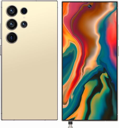 I25 Ultra Unlocked Cell Phone, 8GB+256GB Android 14 Smartphone Snapdragon 8 Gen 3 Mobile Phone, 7000mAh Battery Fast Charging, 6.99" FHD+ 120Hz, 108MP Camera, Dual SIM Phone/GPS/Face ID - Black in Kuwait