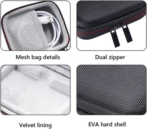 T7 EVA Storage Case for T7/ T7 Touch Portable SSD External Hard Drive Case Travel Bag(Only fit for Drive Body) in Saudi Arabia