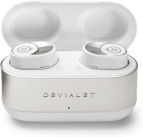 Devialet - Gemini II سماعات الأذن اللاسلكية الحقيقية - البيضاء الأيقونية - Audiophiles - الموسيقى اليومية والتنقل - وضوح الصوت الدقيق البكر وإلغاء الضوضاء الفعال. in Kuwait