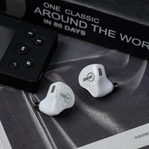 Ziigaat x Fresh Review Arete 1DD+4BA Hybrid IEM أذن ، في سماعات رأس شاشة الأذن ، سماعات الأذن السلكية Hifi ، ومراقبة سماعات الأذن مع كابل قابل للفصل للموسيقي Audiophile (الأزرق) in Kuwait