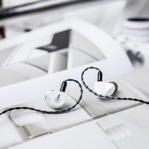 Ziigaat x Fresh Review Arete 1DD+4BA Hybrid IEM أذن ، في سماعات رأس شاشة الأذن ، سماعات الأذن السلكية Hifi ، ومراقبة سماعات الأذن مع كابل قابل للفصل للموسيقي Audiophile (الأزرق) in Kuwait