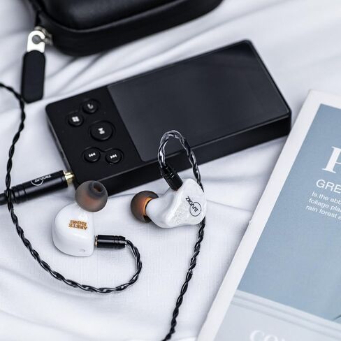 Ziigaat x Fresh Review Arete 1DD+4BA Hybrid IEM أذن ، في سماعات رأس شاشة الأذن ، سماعات الأذن السلكية Hifi ، ومراقبة سماعات الأذن مع كابل قابل للفصل للموسيقي Audiophile (الأزرق) in Kuwait