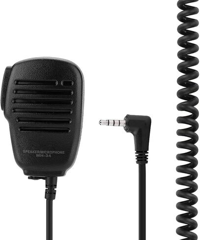 Walkie Talkie Speaker Microphone, 3.5mm Headphone Jack Handheld Shoulder 2 Way Radio External Speaker Mic with PTT for YAESU/Vertex in Saudi Arabia