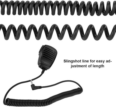 Walkie Talkie Speaker Microphone, 3.5mm Headphone Jack Handheld Shoulder 2 Way Radio External Speaker Mic with PTT for YAESU/Vertex in Saudi Arabia