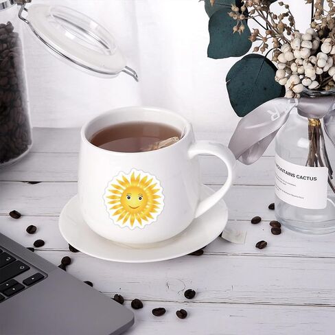 60pcs Sunshine Stickers - Vinyl Waterproof Cute Sun Stickers for Water Bottle, Journal, Laptop, Luggage, Scrapbook, Party Favors, Sunshine Gifts, Birthday Party Decoration in Saudi Arabia