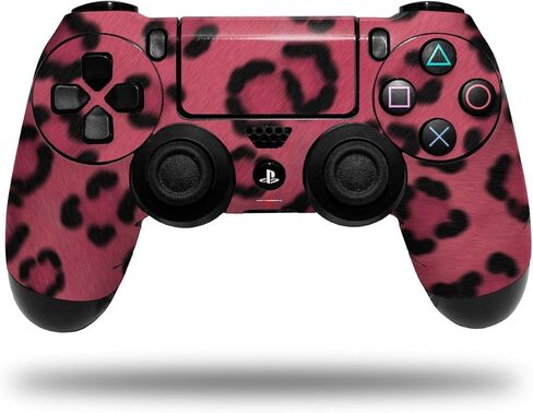 Vinyl Decal Skin Compatible with Sony PS4 Controller PlayStation 4 Original Slim and Pro Leopard Skin Pink (Controller NOT Included) in Saudi Arabia
