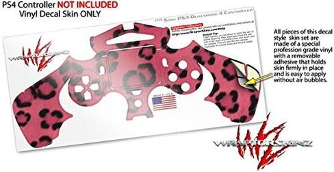 Vinyl Decal Skin Compatible with Sony PS4 Controller PlayStation 4 Original Slim and Pro Leopard Skin Pink (Controller NOT Included) in Saudi Arabia