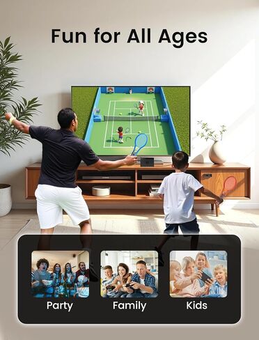 Weotoo Tennis مضرب متوافق مع Nintendo Switch 2 (2025) Controller Joycon ، Handle Grip Holder لـ Mario Tennis Aces أو Tennis Sports ، إكسسوارات اللعبة الأزرق/البرتقالي in Saudi Arabia