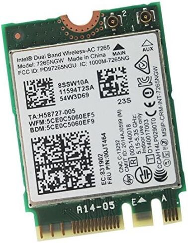 Intel Dual Band Wireless-N 7265 7265NGW 7265AC NGFF Bluetooth WLAN Card in Saudi Arabia