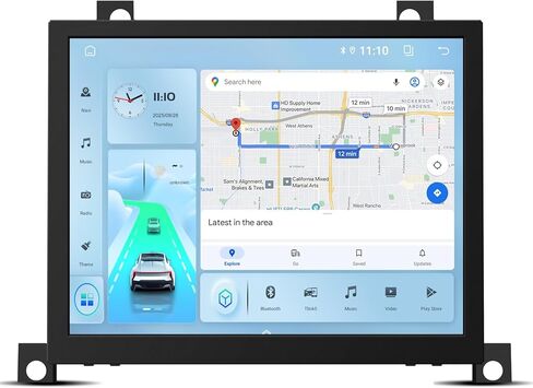 Awesafe 8.4inch Car Stereo Radio for Dodge Challenger Charger 2015 2015 2017 2018 2019 ، Android 13 Screen Car Radio Absolving wirod Wirroid Auto Bluetooth WiFi GPS in Kuwait
