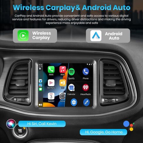 Awesafe 8.4inch Car Stereo Radio for Dodge Challenger Charger 2015 2015 2017 2018 2019 ، Android 13 Screen Car Radio Absolving wirod Wirroid Auto Bluetooth WiFi GPS in Kuwait
