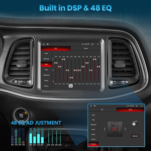 Awesafe 8.4inch Car Stereo Radio for Dodge Challenger Charger 2015 2015 2017 2018 2019 ، Android 13 Screen Car Radio Absolving wirod Wirroid Auto Bluetooth WiFi GPS in Kuwait
