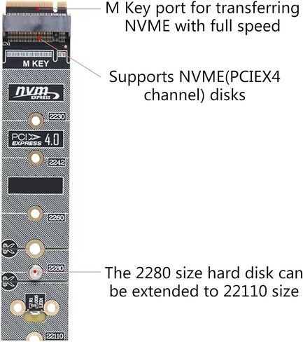 for M.2 NVME Extend for Protection Card 2280 to 22110 SSD DIY Power-Off for Protection Plate Protection Plates for Vest in Kuwait