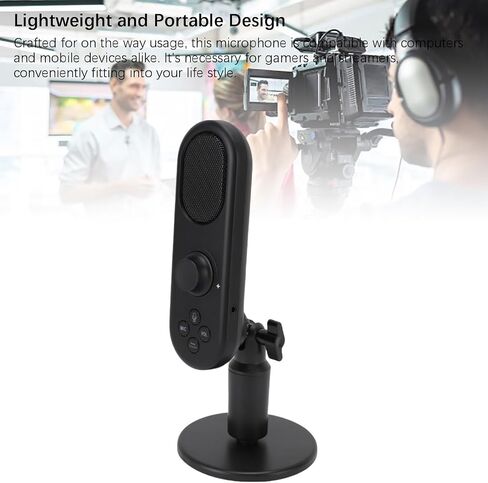 Microphone Yunir USB ، ميكروفون ألعاب مكثف للكمبيوتر للكمبيوتر المحمول للكمبيوتر الشخصي ، وتوصيل وتشغيل ميكروفونات الألعاب مع الحد من الضوضاء ، وميكرو سطح مكتب الكمبيوتر مع حامل ، سلكية لكاريوك in Kuwait