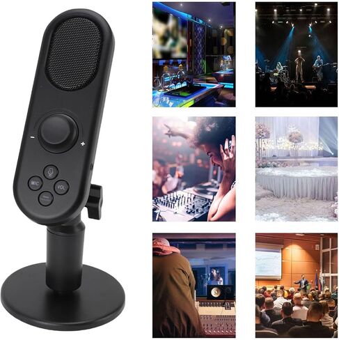 Microphone Yunir USB ، ميكروفون ألعاب مكثف للكمبيوتر للكمبيوتر المحمول للكمبيوتر الشخصي ، وتوصيل وتشغيل ميكروفونات الألعاب مع الحد من الضوضاء ، وميكرو سطح مكتب الكمبيوتر مع حامل ، سلكية لكاريوك in Kuwait