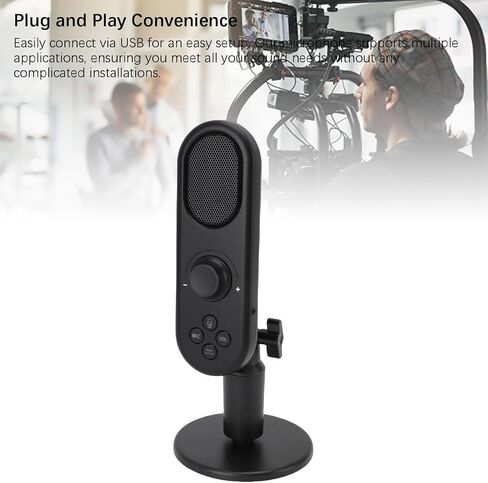 Microphone Yunir USB ، ميكروفون ألعاب مكثف للكمبيوتر للكمبيوتر المحمول للكمبيوتر الشخصي ، وتوصيل وتشغيل ميكروفونات الألعاب مع الحد من الضوضاء ، وميكرو سطح مكتب الكمبيوتر مع حامل ، سلكية لكاريوك in Kuwait